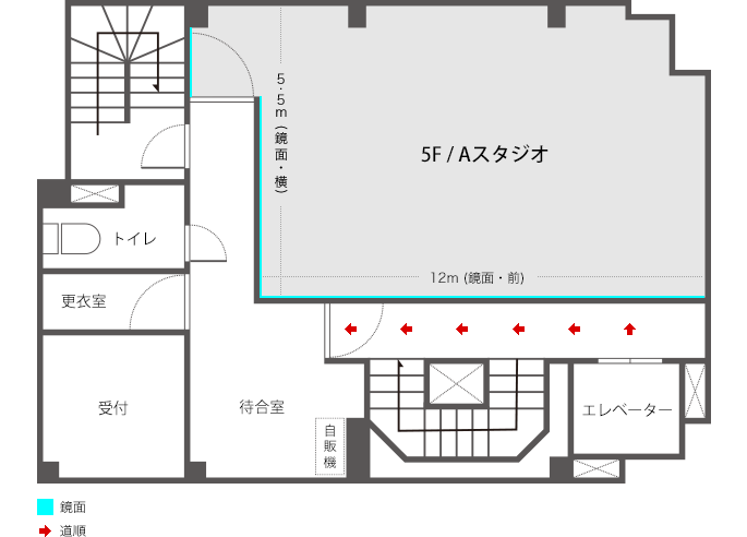 A STUDIO フロアマップ