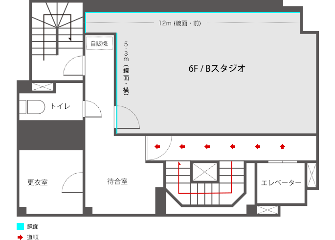 B STUDIO フロアマップ